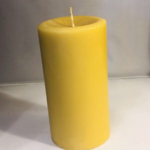 Large Beeswax Pillar Candle